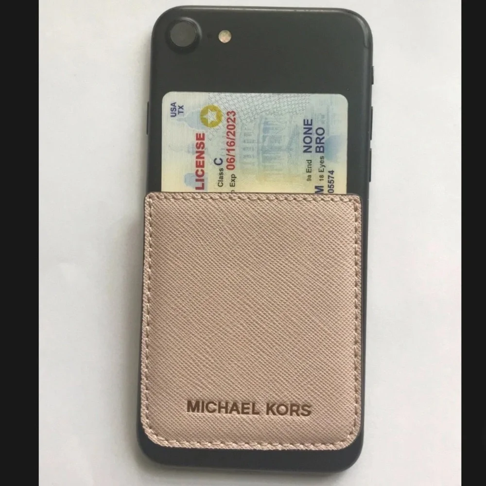 Michael Kors Tan Phone Card Holder